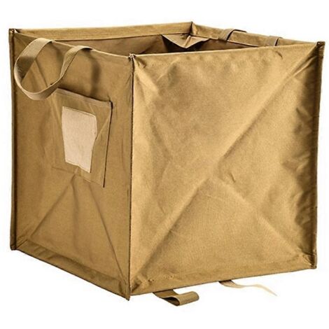 Poubelle triangulaire pliable, boîte de rangement pour équipement de camping B--