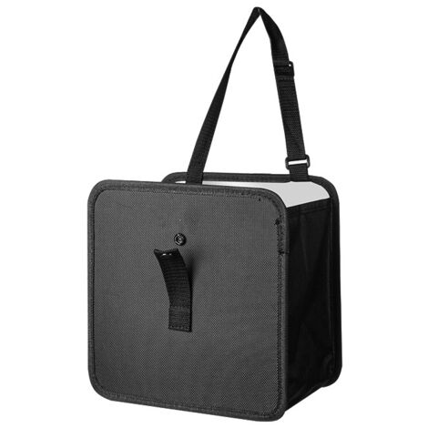 Poubelle voiture pliable étanche, grand sac de rangement auto avec poignée, idéal pour voyage et camping, anti-fuite.