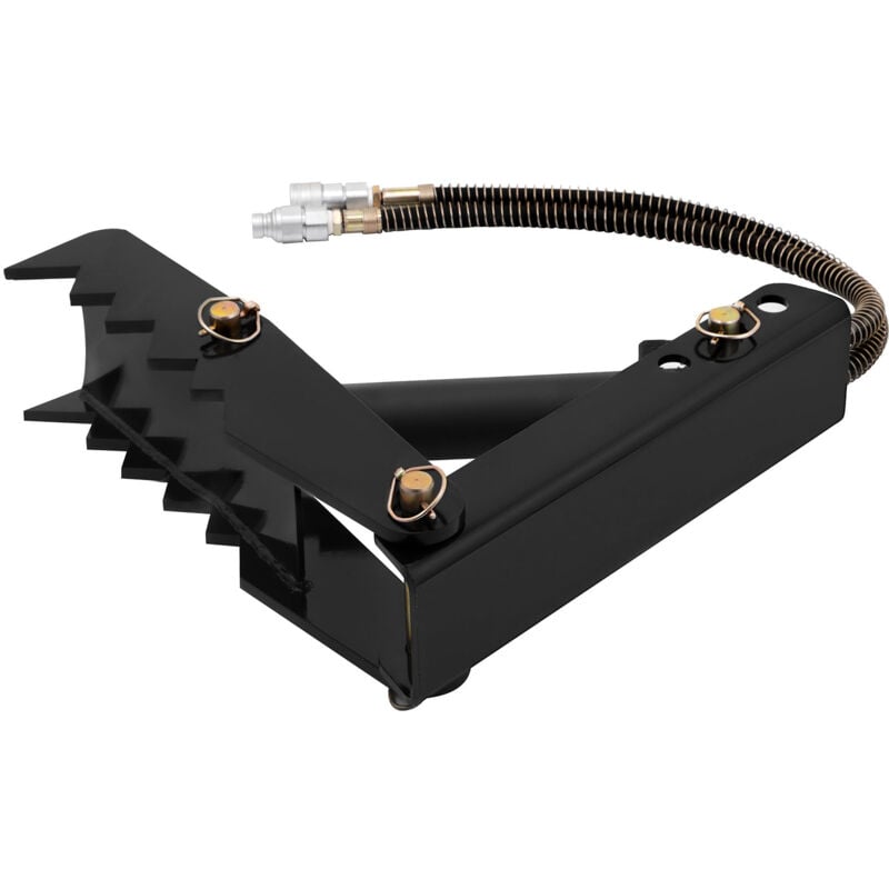 Pouce de rétrocaveuse hydraulique Mophorn pouce d'excavatrice robuste de 18 pouces et 1/2' d'épaisseur. Fixation soudée en acier noir avec vérin