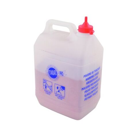 Poudre à tracer rouge 3500 g – Spécialement conçue pour cordeau de traçage – Visibilité optimale – Pour travaux de charpente et zinguerie