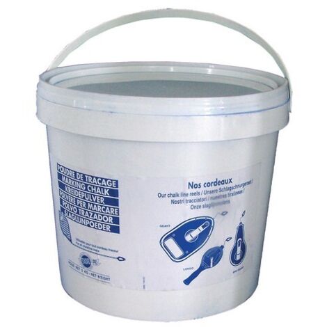 Poudre à tracer Wilmart Bleue 5kg : Pour un marquage net sur chantiers