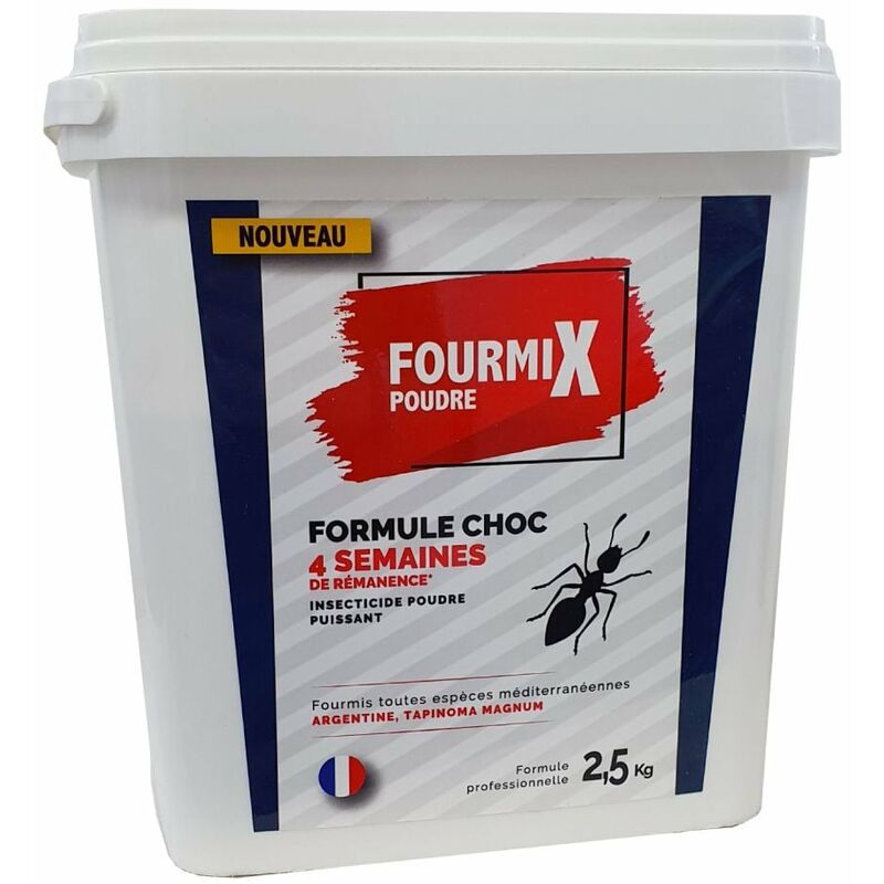Fourmix - Poudre anti-fourmis formule choc grand format 2,5 kg - Blanc