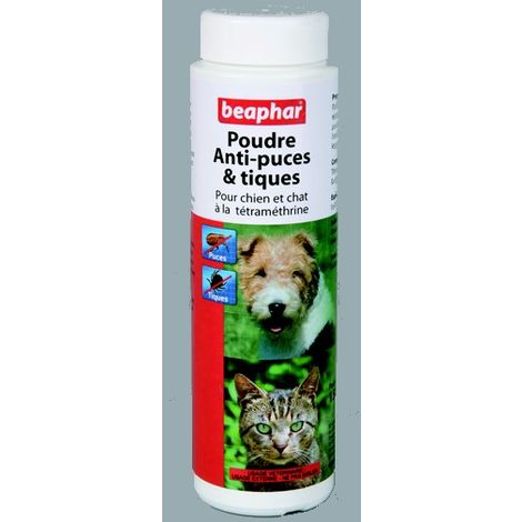Beaphar Poudre anti-puces et anti-tiques pour chien et chat 150g