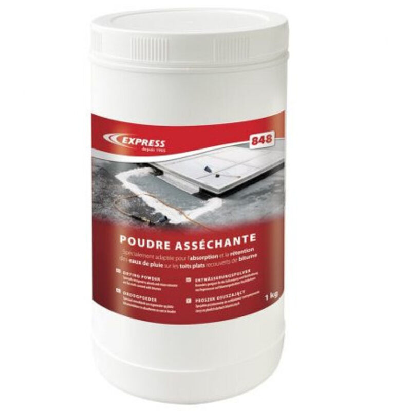 Poudre asséchante pour eaux de pluie