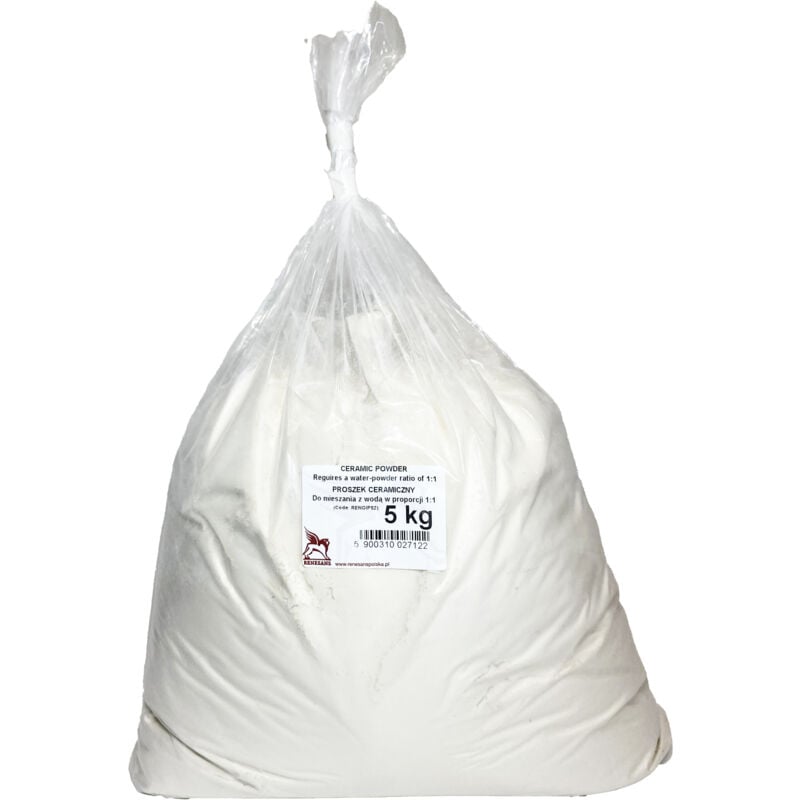 Poudre de céramique dure, plâtre sculptural pour coulée rapide, Renesans, 5kg