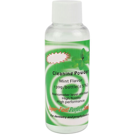 Poudre de Nettoyage Dentaire Menthe Fraîche pour Polisseuse Prophy Mate Jet d'Air
