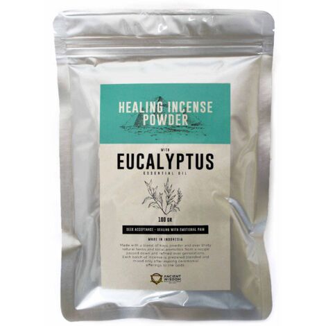 Poudre d'encens curative - Eucalyptus 100 g- Vendu par 1