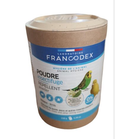 Poudre Insectifuge 150g pour oiseaux - Francodex