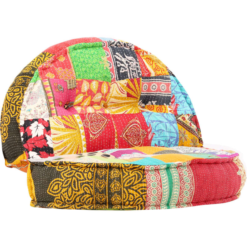 Ilovemono - Pouf 100x20 cm Patchwork Tissu