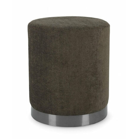 Pouf Ø 35x42 cm Ernestine in Tessuto Timo
