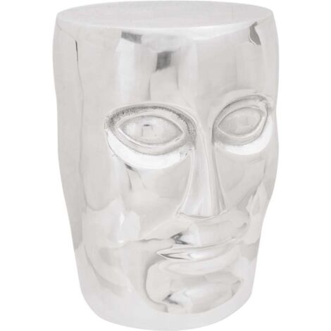 Pouf Argento Alluminio vidaXL