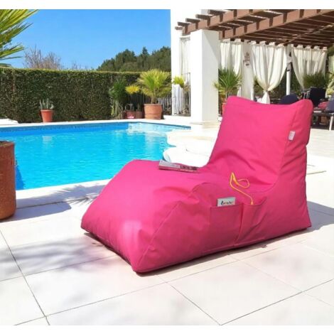 Pouf bain de soleil XXL imperméable – rose ARTA