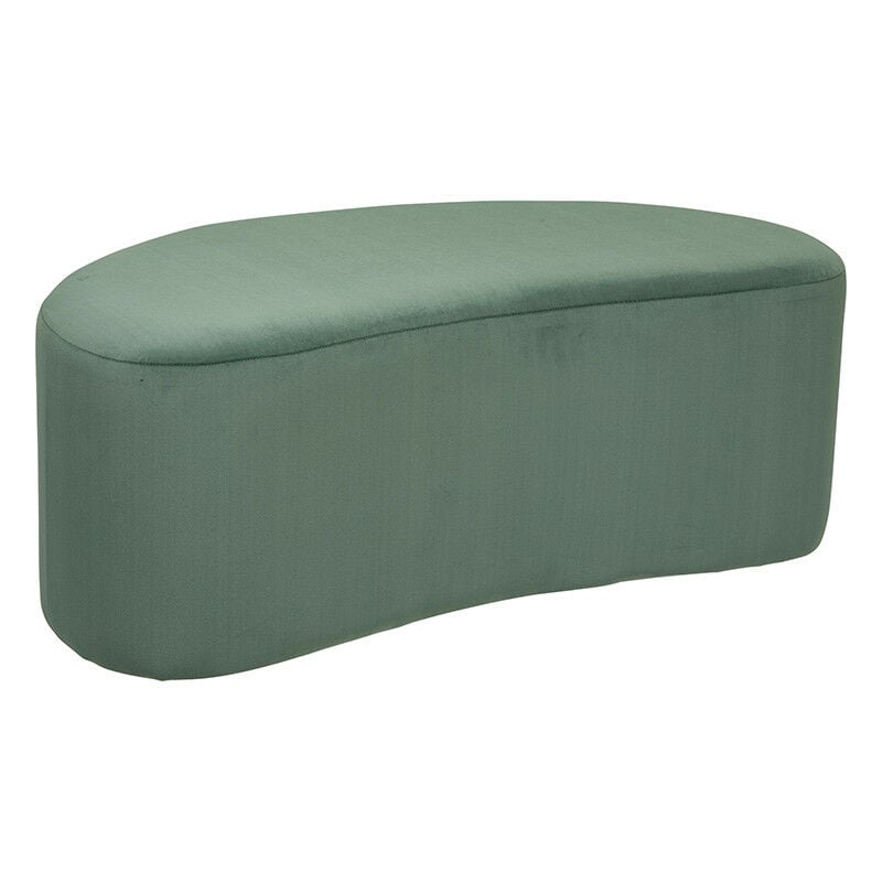 Pouf banc 98x50 en velours céladon Malone Atmosphera