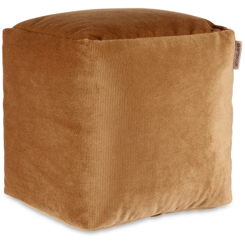 Tabouret rembourré en velours, 30 x 30 cm