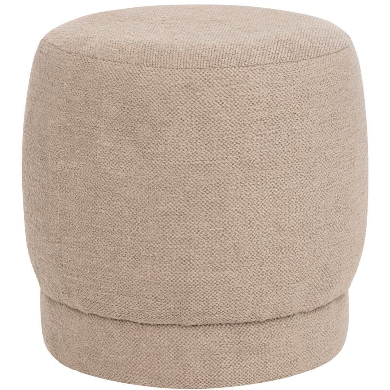 Pouf Bouclette Amea Taupe Atmosphera