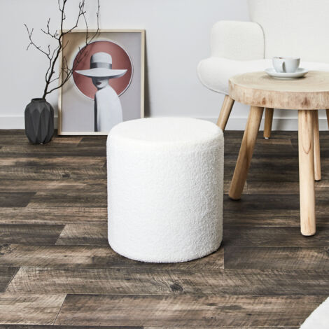 Pouf Bouclette Blanc
