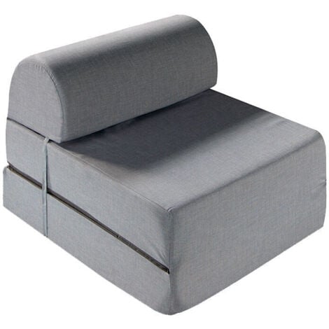 AZNAR Pouf cama colchón individual-plegable desenfundable