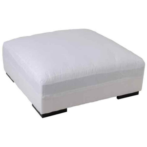 Pouf Carré Design "Monaco" 105cm Blanc