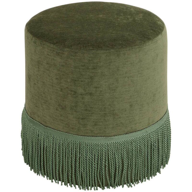 Atmosphera - Pouf Alanya vert Kaki créateur d'intérieur
