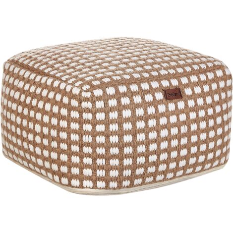 Pouf CHILAR Baumwolle Beige