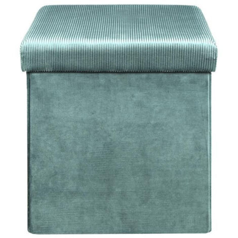 Pouf & Coffre de Rangement "Giulia" 38cm Bleu