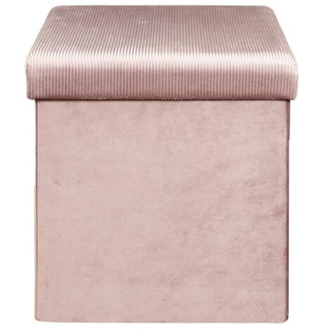 Pouf & Coffre de Rangement "Giulia" 38cm Rose