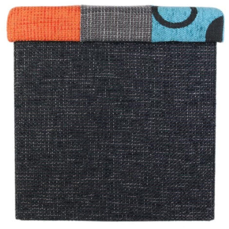Pouf & Coffre de Rangement "Patchwork" 38cm Multicolore