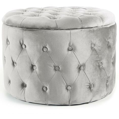 Pouf argent