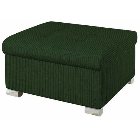 Pouf a maglia verde