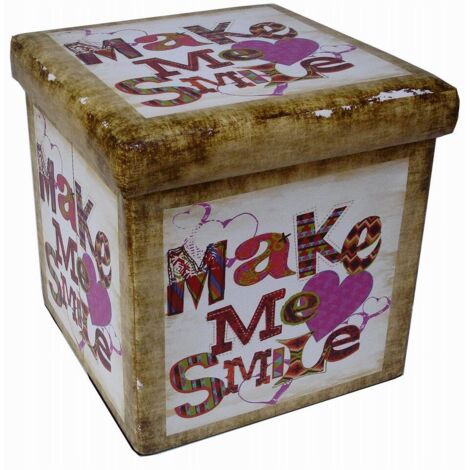 Pouf contenitore 32x32x32cm Scatola porta giochi bambini Portagiochi bambini contenitori con coperchio Pouf contenitore giochi