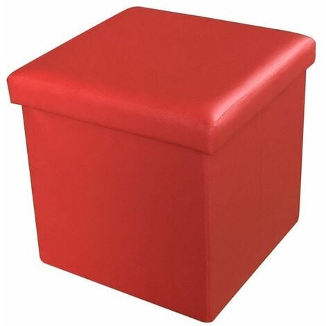 Pouf Contenitore Pieghevole Macchina Ambulanza Porta Giocattoli Bambini  49x31cm