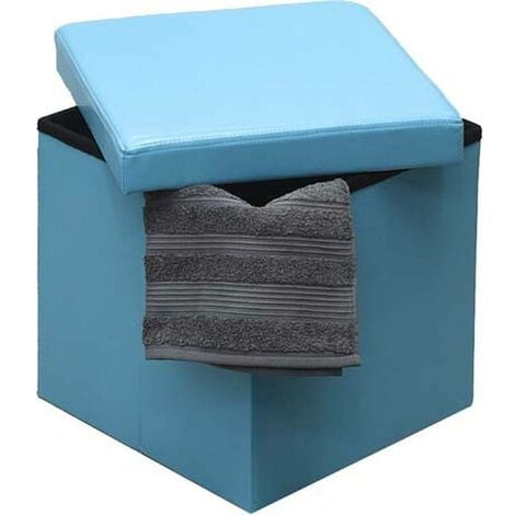 Pouf Contenitore Pieghevole Macchina Ambulanza Porta Giocattoli Bambini  49x31cm