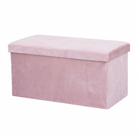 Pouf contenitore rosa