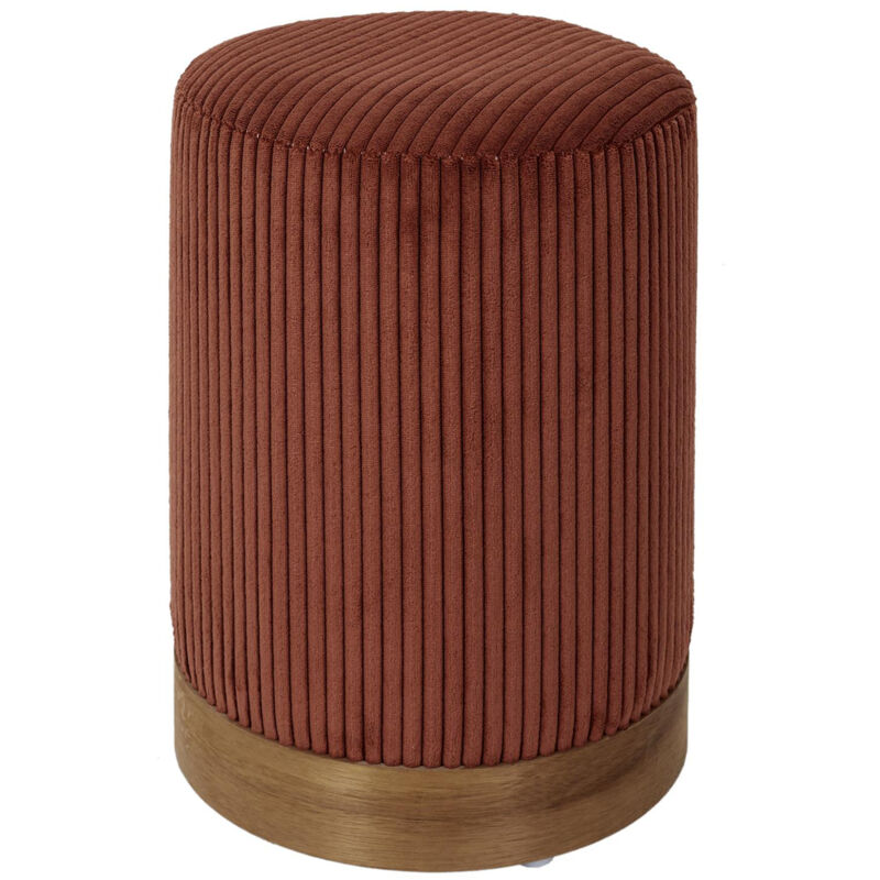 Pouf côtelé collection moana Cylindre