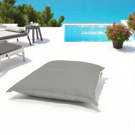 Pouf coussin de sol extérieur gris - 100 cm ARTA
