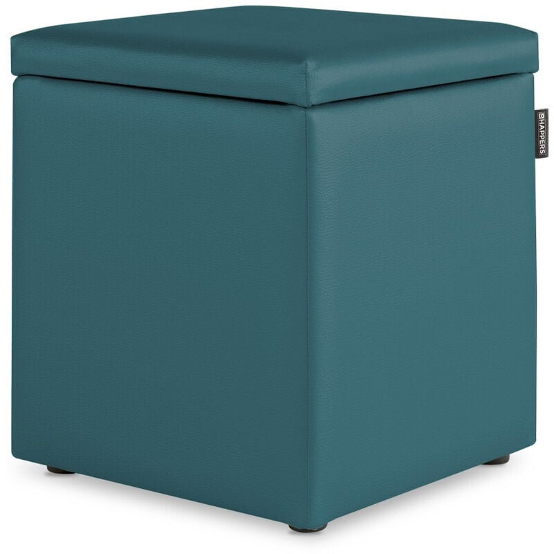 Pouf Cube Rangement Similicuir Glacier 1 unité Glacier