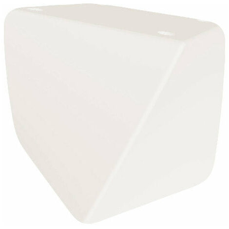 Pouf da Giardino 45x45 cm in Resina Arkema Twisty Pouf Bianco