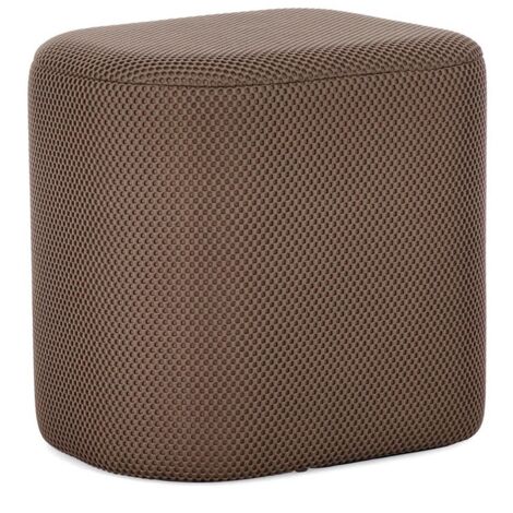 Pouf "Darya" struttura in MDF rivestimento in poliestere per interno -Verde Scuro