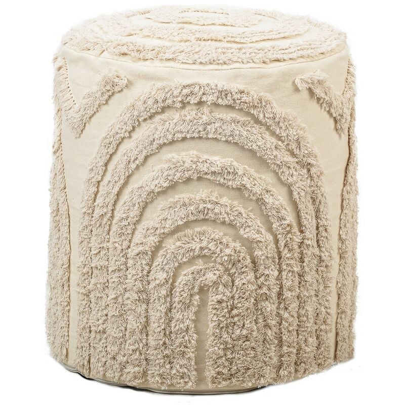 Pouf de Salon en Tissu a Motifs - Nordlys