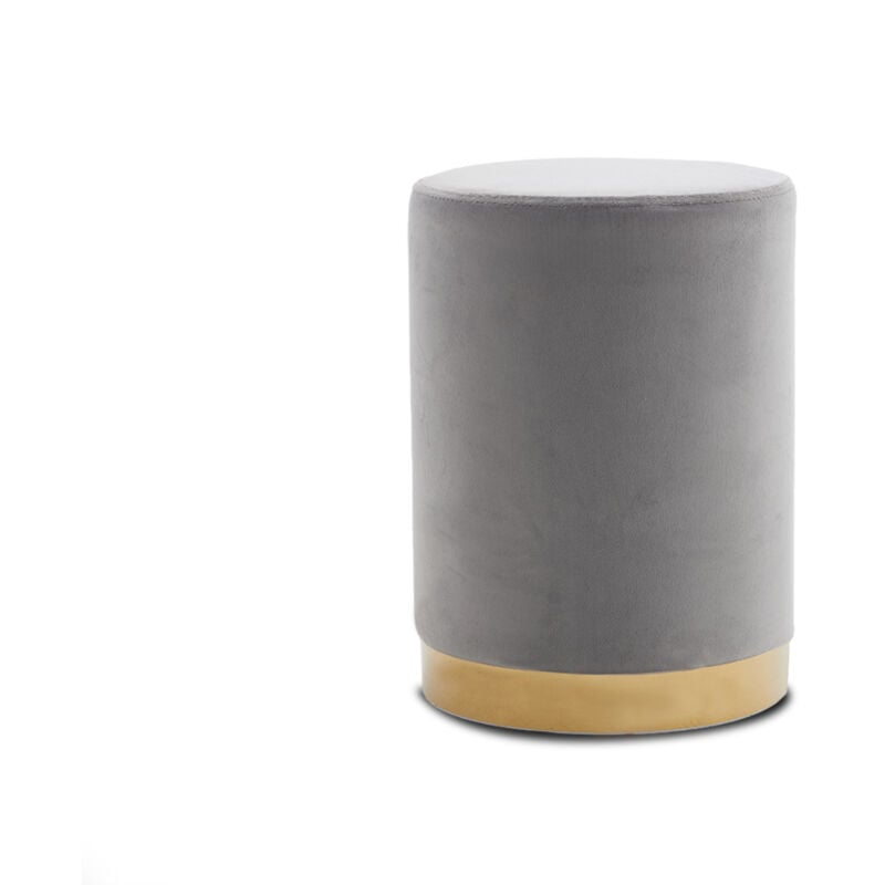 Pouf design gris - Iris