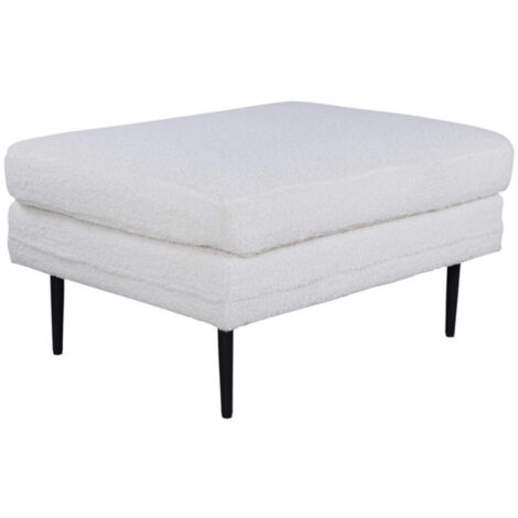 Pouf Design Bouclette "Boom" 90cm Blanc