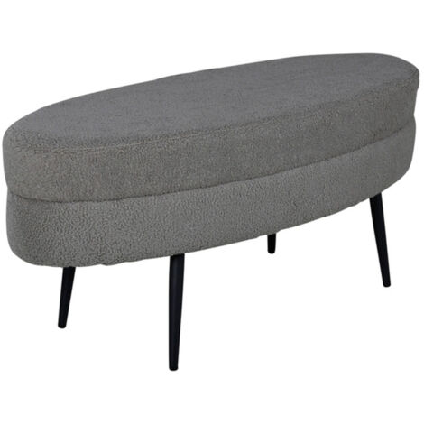 Pouf Design Bouclette "Otto" 100cm Grège
