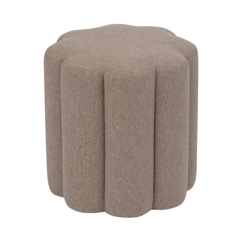 Pouf Design Fleur 'The Floral' 40cm Beige