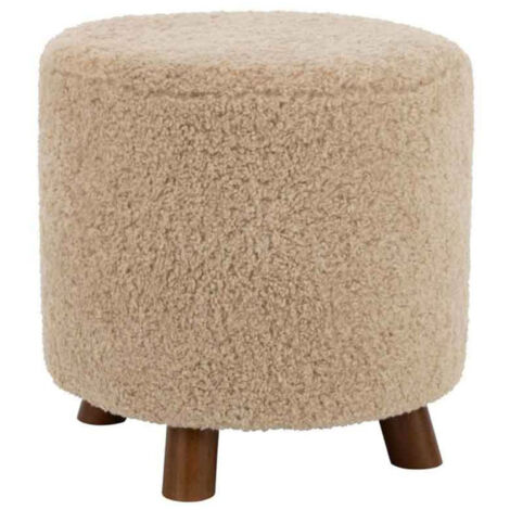 Pouf Design "Mouton" 40cm Beige