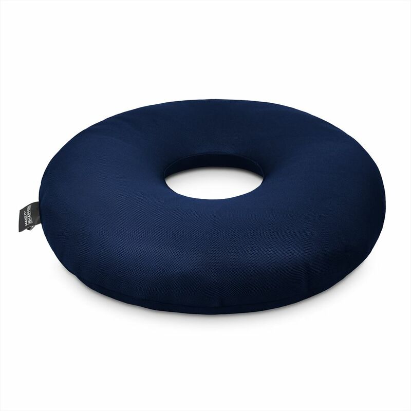 Happers - Pouf Donut Respirant 3D Bleu Bleu