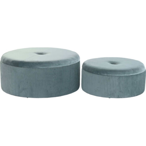 Pouf élégant en velours vert pour détente relaxante - Vert élégant et sophistiqué