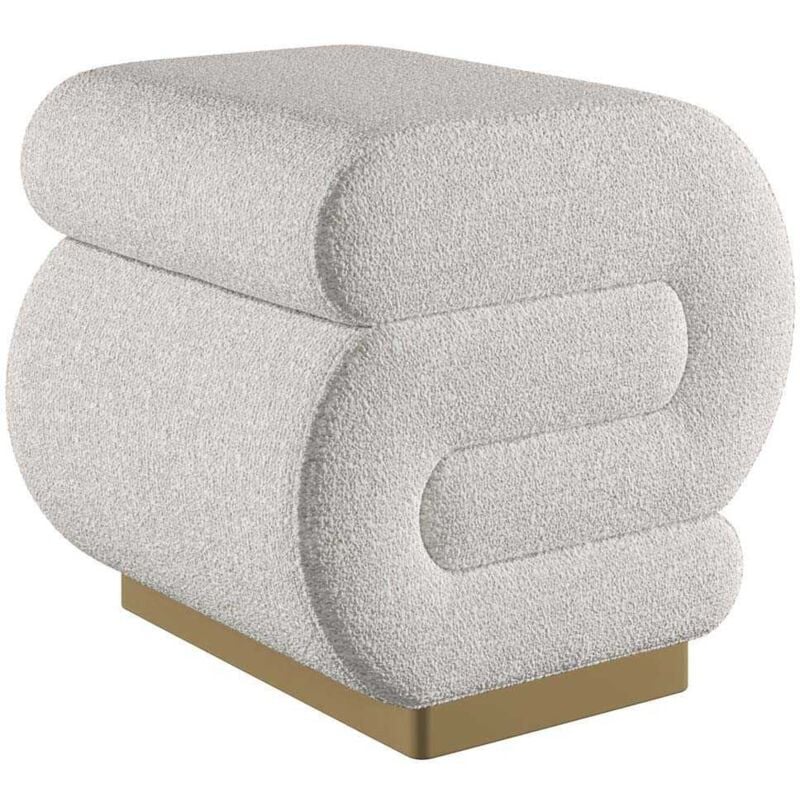 Pouf en polyester Sally