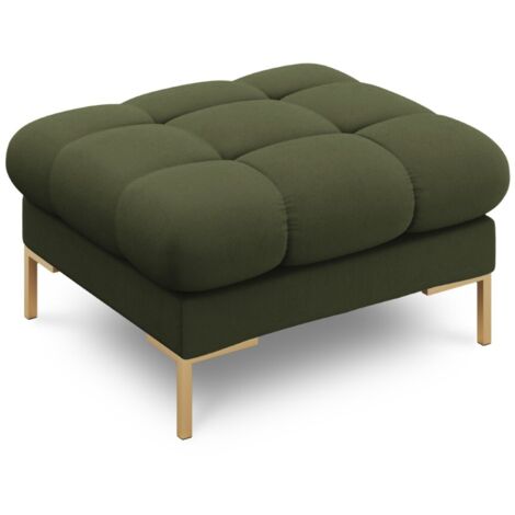 Pouf en tissu structurel vert