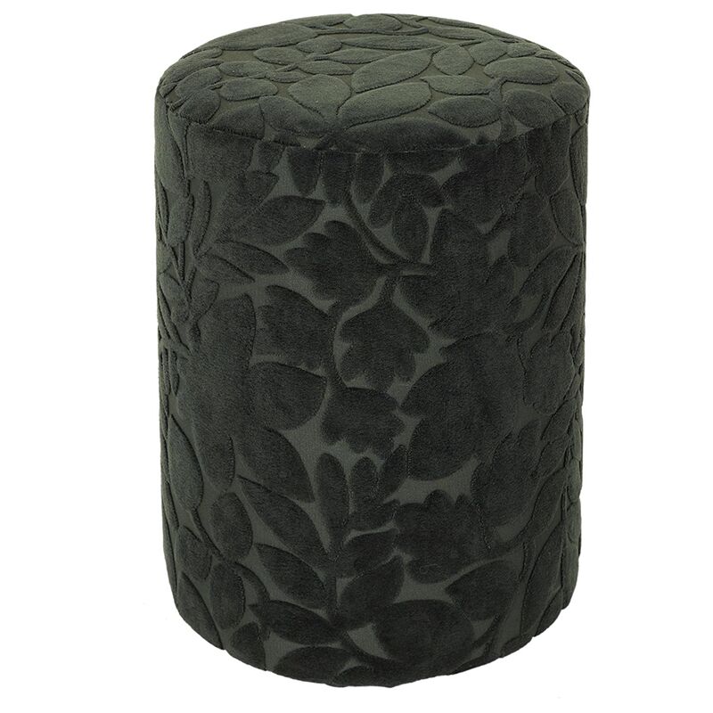 Pouf En Velours Leaf Vert Home Deco Factory