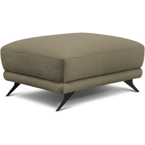 Pouf en velours MAGY – Confort tout en douceur-Marron clair